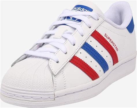 adidas herren sneaker weiß blau rot superstar|adidas superstar sneakers herren.